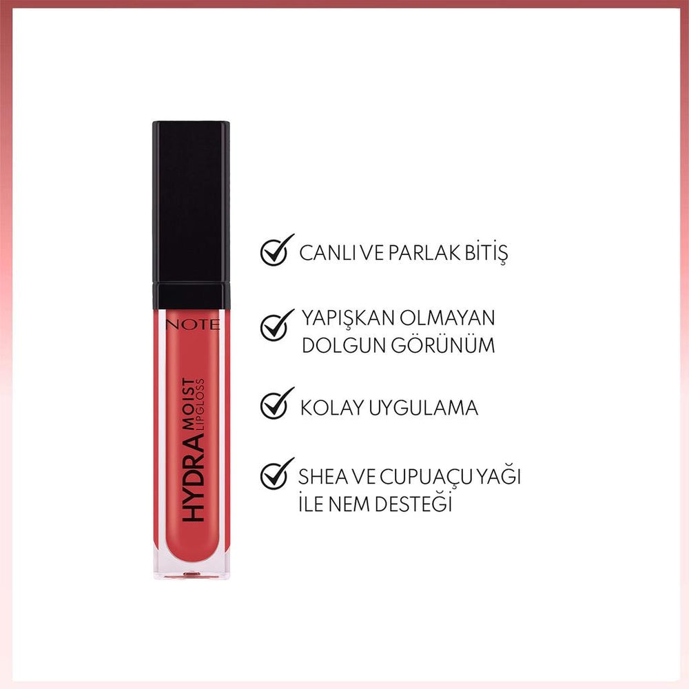 Note Hydramoist Lipgloss 08 Party Mood High-Shine Gloss