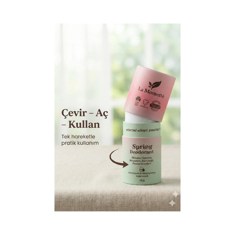 La Momette Spring Stick Natural Deodorant Fresh Citrus 25g