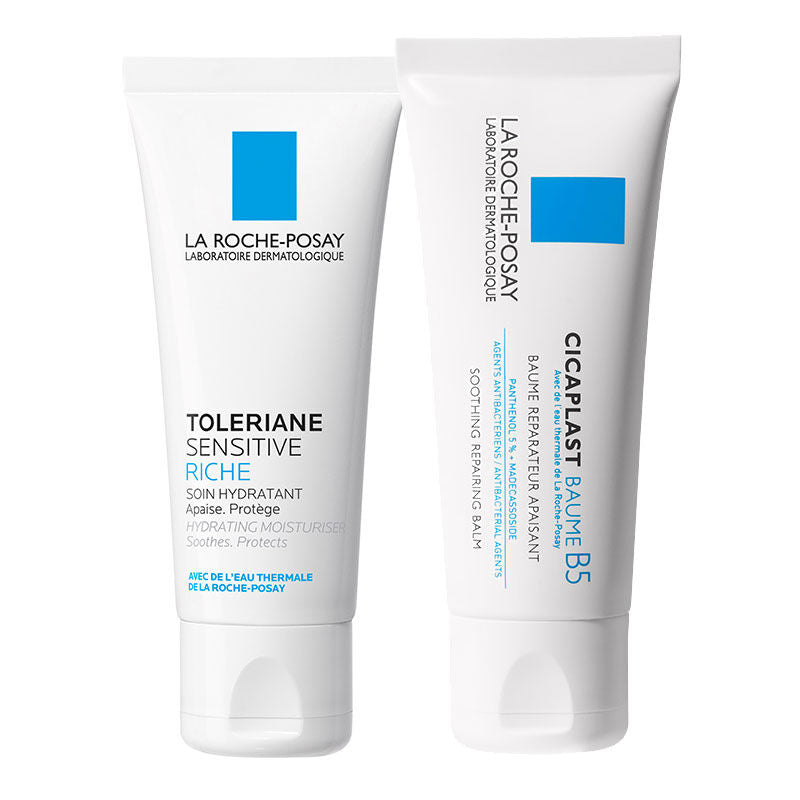 La Roche-Posay Dry Skin Care Kit with Toleriane & Cicaplast 2x40ml