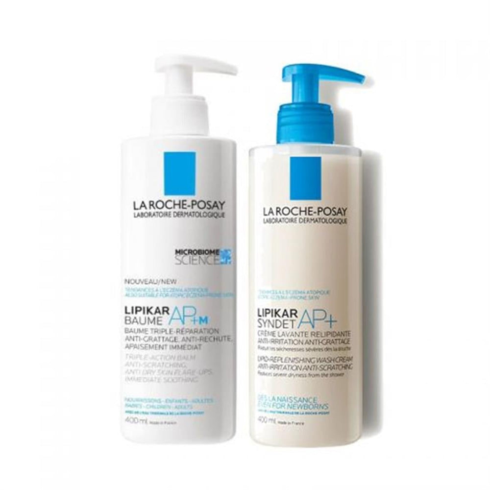 La Roche-Posay Dry Skin Care Set with Lipikar Duo 2x400ml