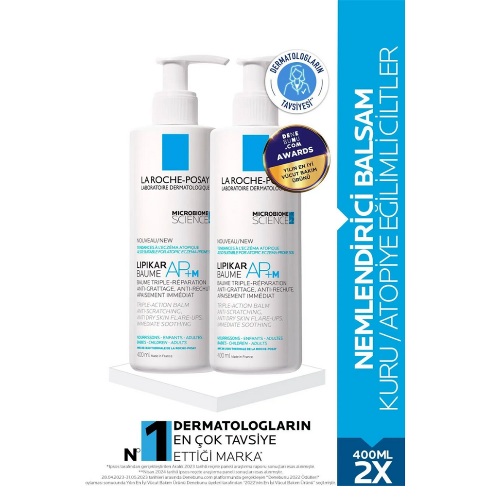 La Roche-Posay Lipikar Baume AP+M Soothing Lotion 2x400ml