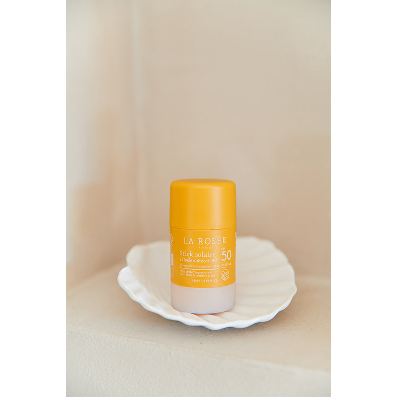 La Rosee Paris Organic Apricot Oil SPF 50+ Sunscreen Stick 18 ml