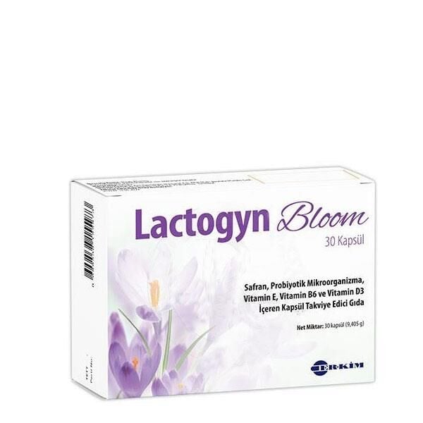 Erkim Ilac Lactogyn Bloom Probiotic Supplement 30 Capsules