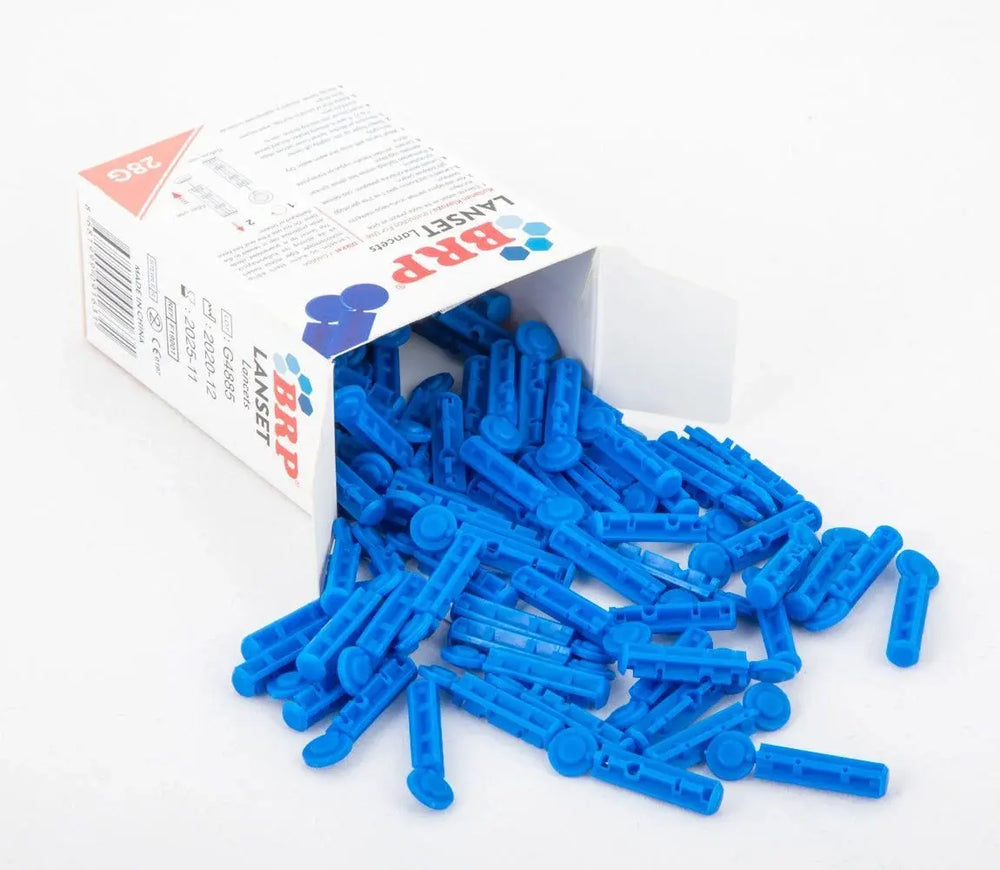 Brp Sterile Lancets Ultra-Thin Tip for Blood Sampling 100 Count