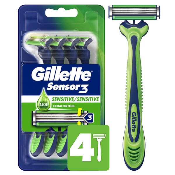 Gillette Sensor3 razor blades pack front