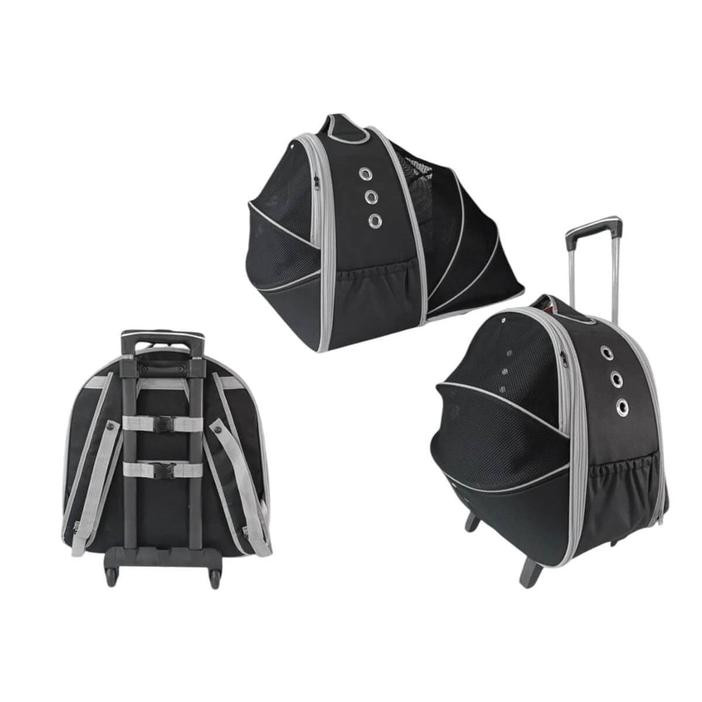 Lavista Grand Paris Rolling Travel Carry-On Bag Black