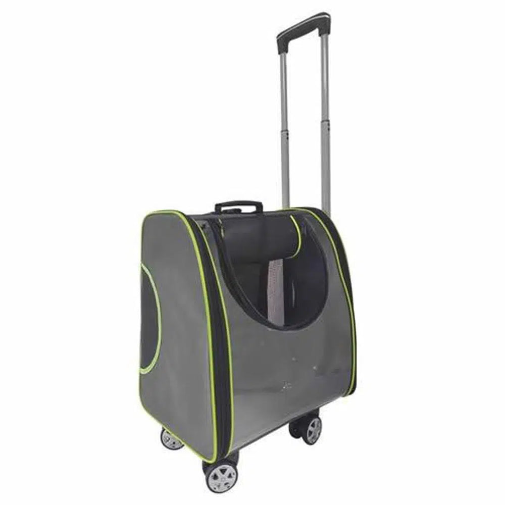Lavista Icardi Rolling Pet Carrier for Cats and Dogs - Smoke