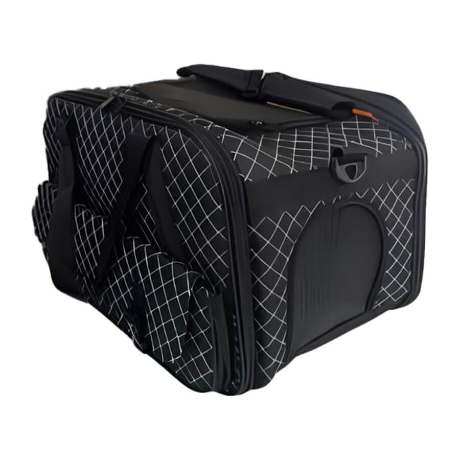 Lavista Lorente Pet Carrier Bag for Cats & Small Dogs, Black, Mesh Panels