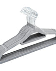 Ideenwelt Grey Padded Clothes Hangers for Delicate Garments 10-Pack
