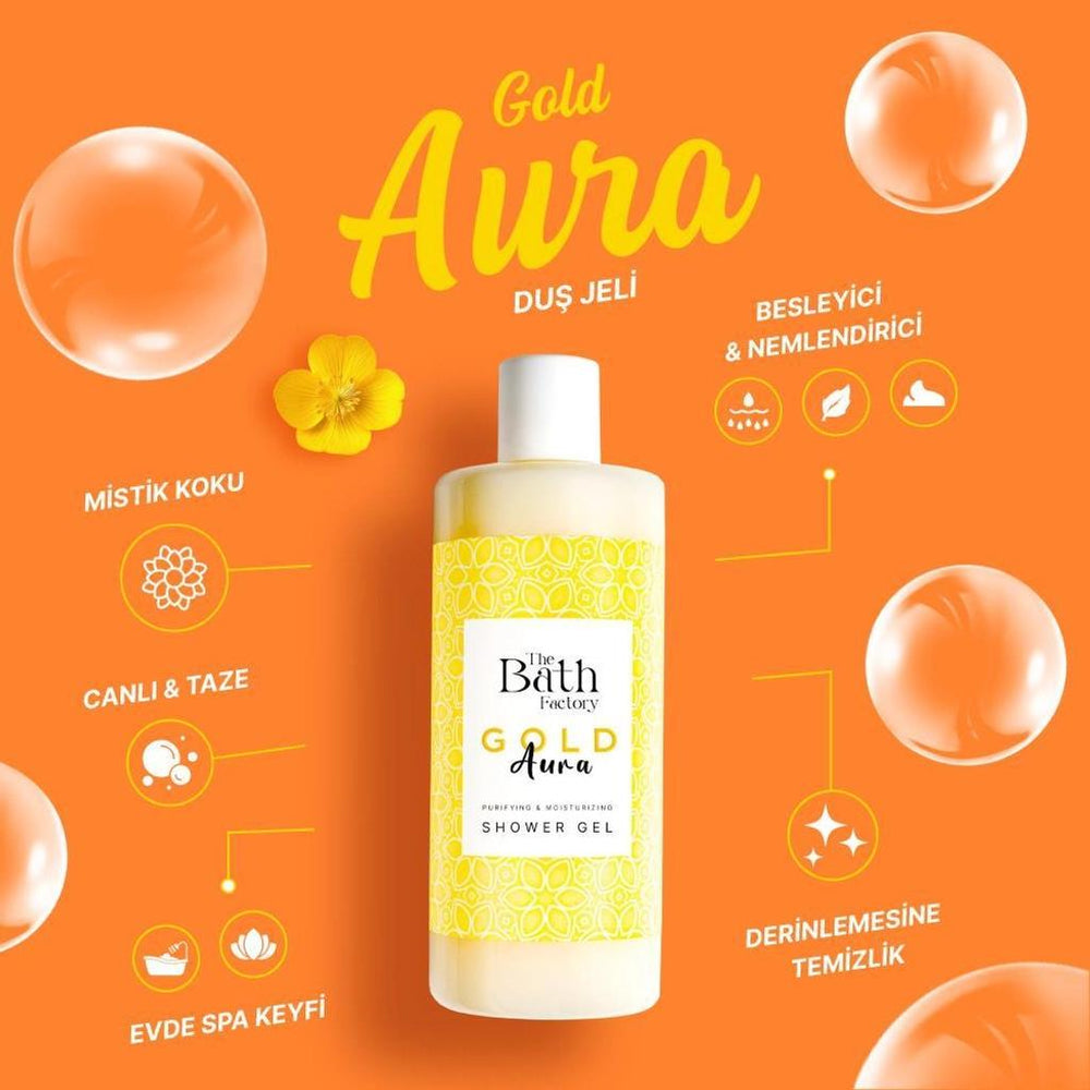 The Bath Factory Gold Aura Shower Gel for Soft Skin 400 ml