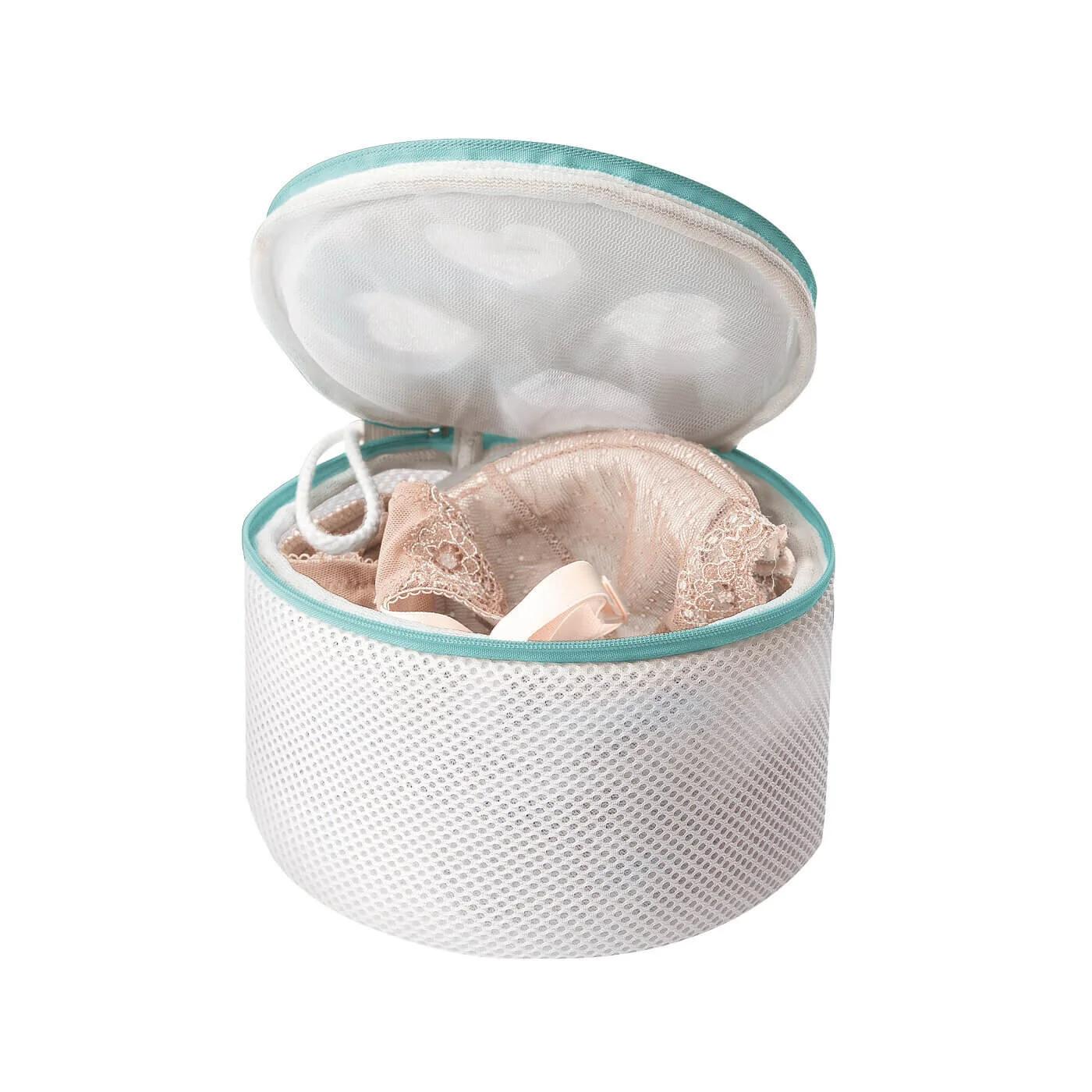 Ideenwelt Lingerie Laundry Bags Green &amp; White 2-Pack