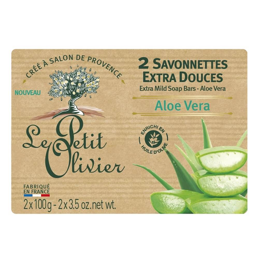 Le Petit Olivier Aloe Vera Traditional Soaps 2x100g