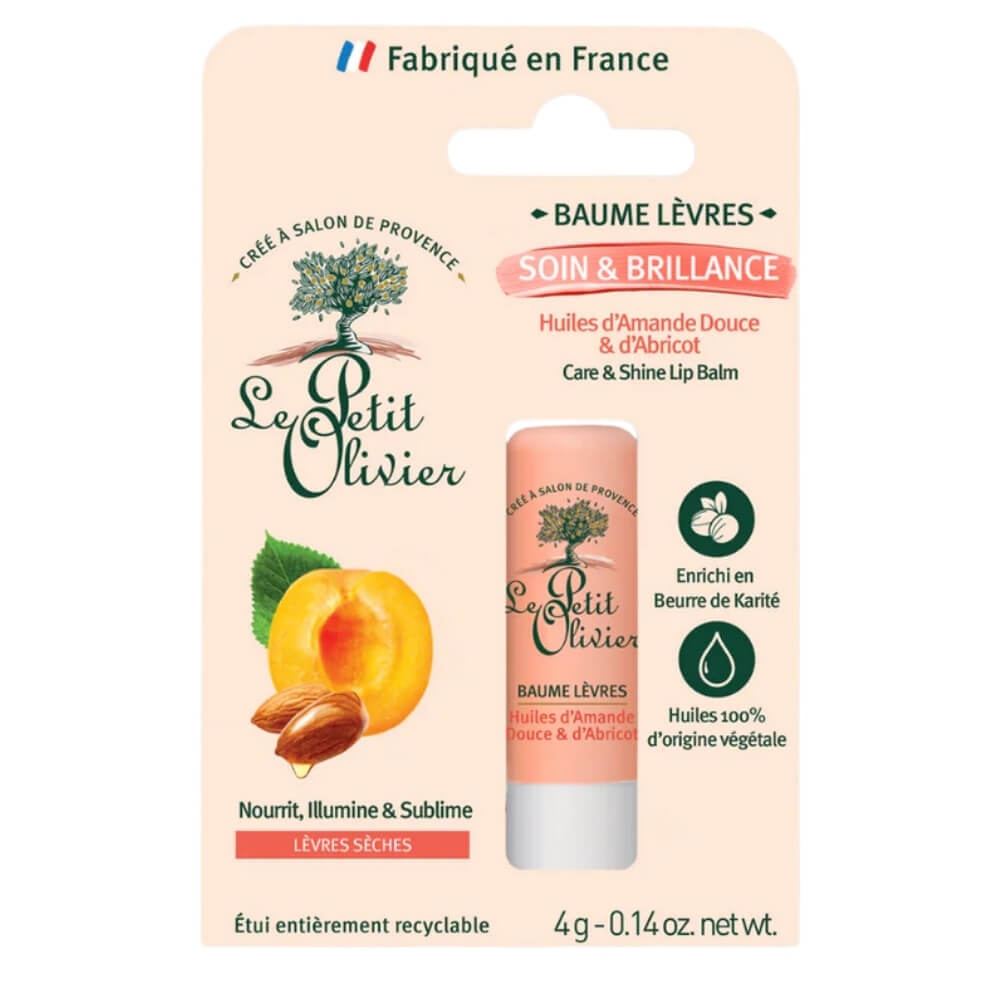 Le Petit Olivier Apricot &amp; Sweet Almond Lip Balm 4g