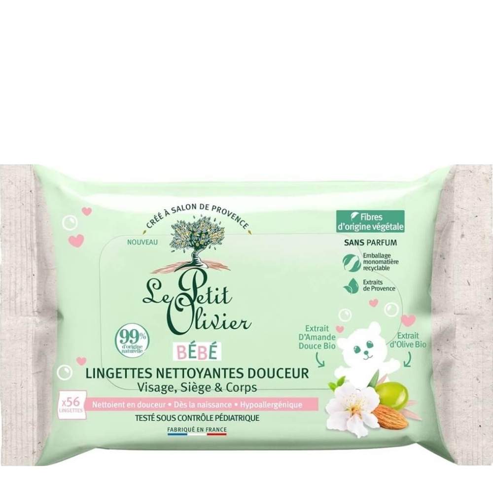 Le Petit Olivier Baby Gentle Cleansing Wipes 56 Count