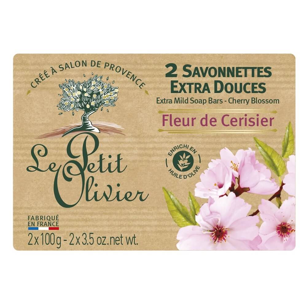 Le Petit Olivier Cherry Blossom Soap Pack 2x100g