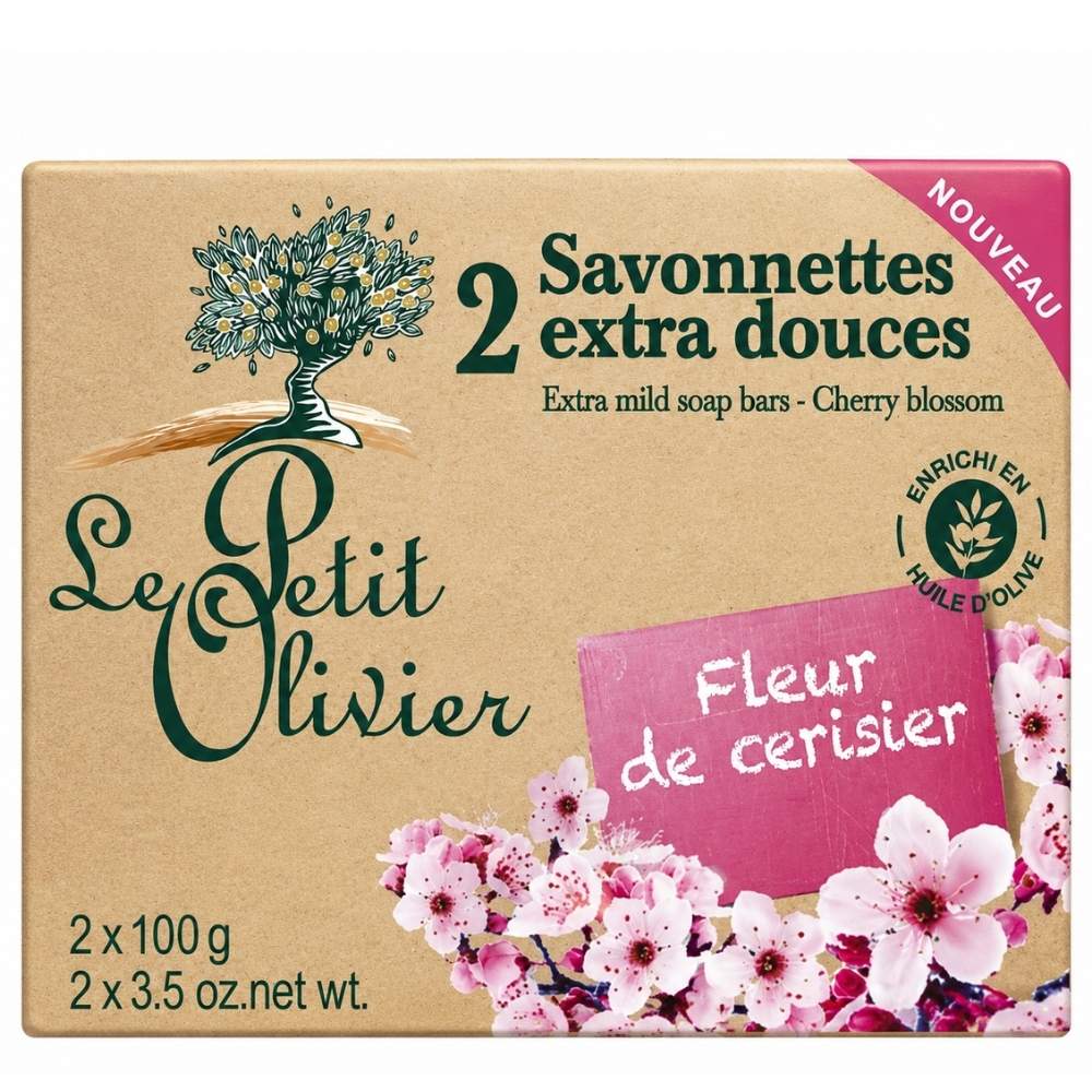 Le Petit Olivier Cherry Blossom Soap Pack 2x100g