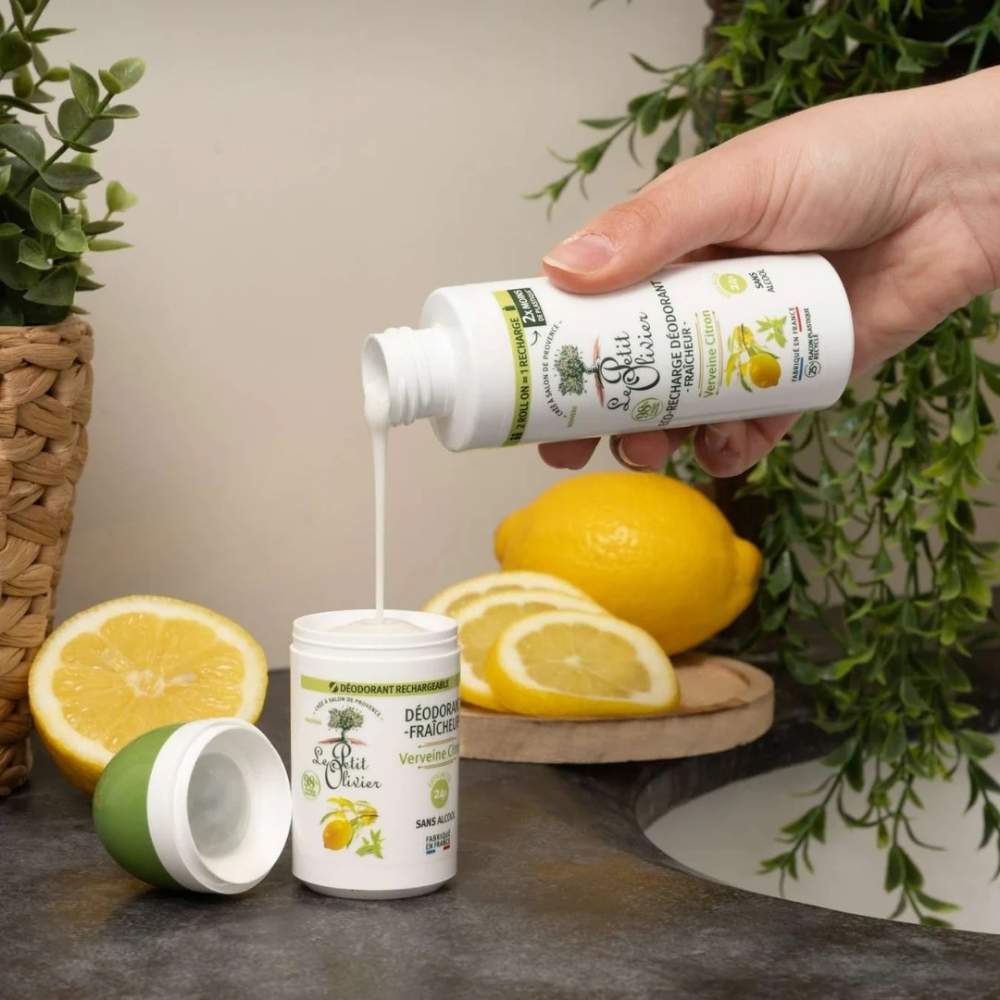 Le Petit Olivier Lemon Verbena Roll-On Deodorant Refill 100ml