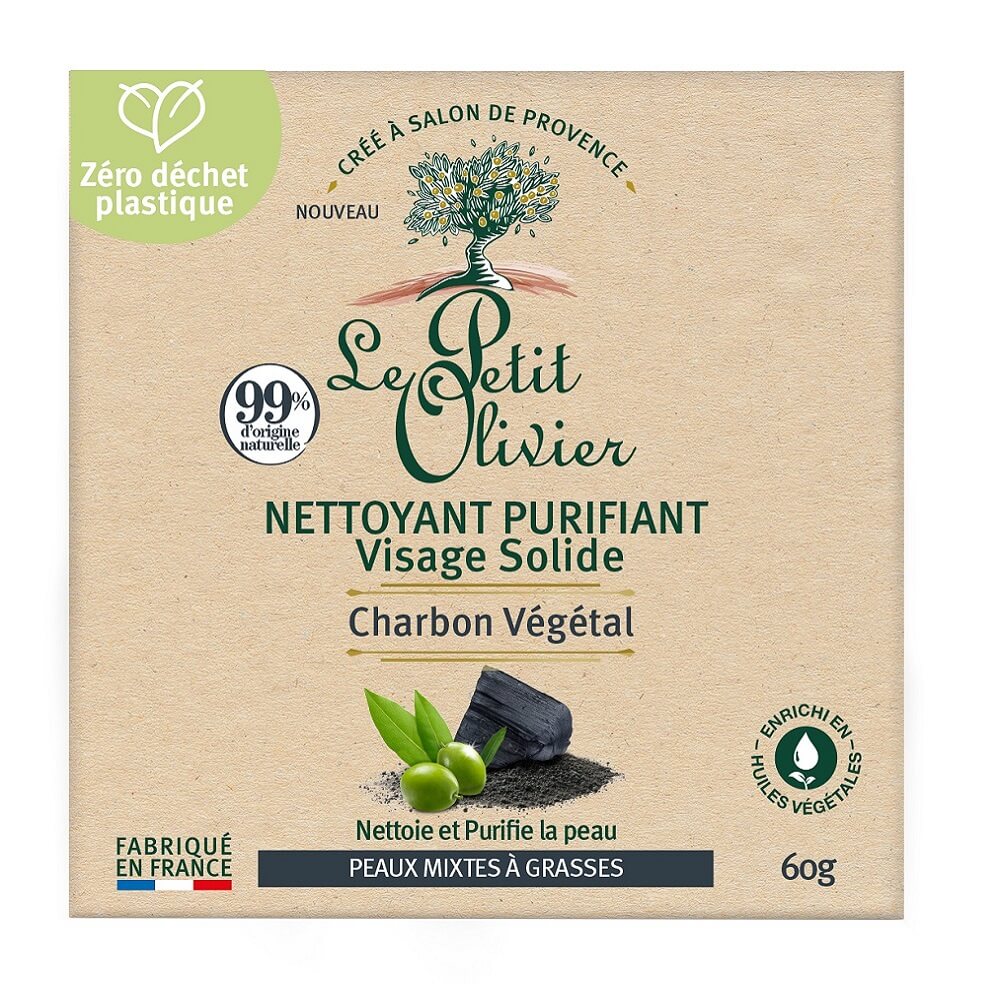 Le Petit Olivier Purifying Charcoal Soap for Fresh Skin 60g