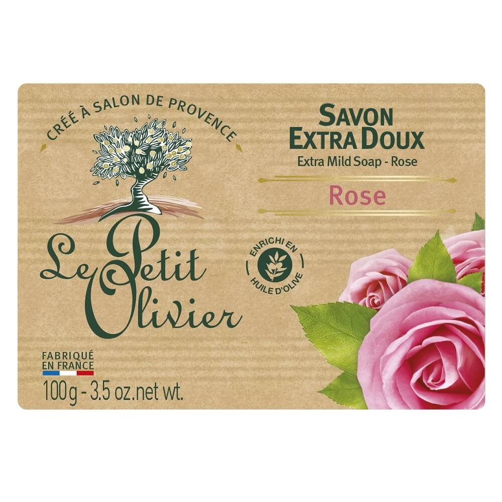 Le Petit Olivier Rose Soap Gentle Cleansing Bar 100g