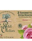 Le Petit Olivier Rose Traditional Soaps for Gentle Cleansing 2x100g