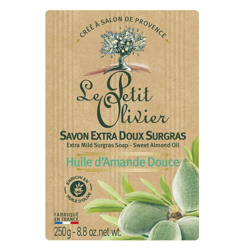 Le Petit Olivier Sweet Almond Oil Soap for Gentle Cleansing 250g