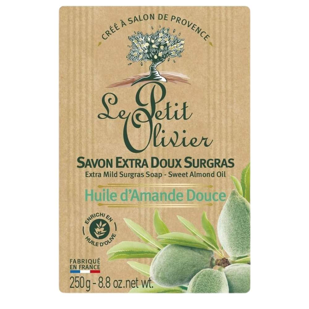 Le Petit Olivier Sweet Almond Oil Soap for Gentle Cleansing 250g