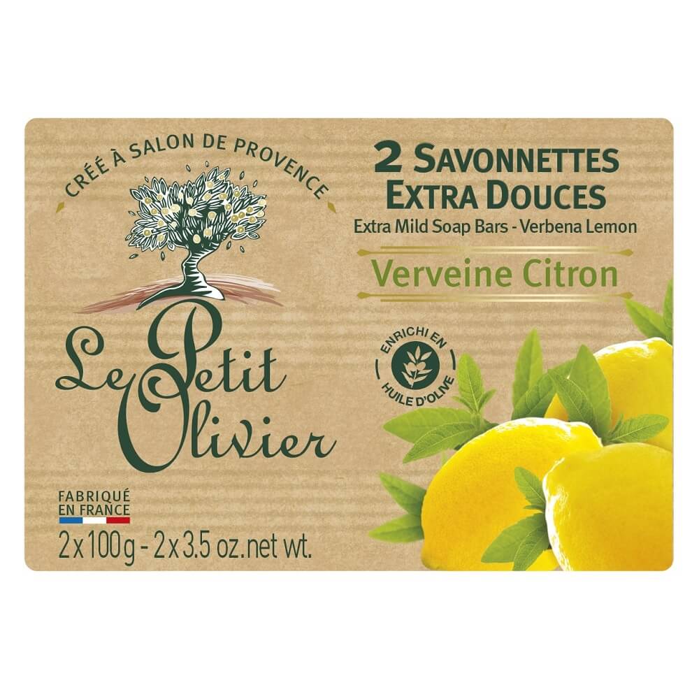 Le Petit Olivier Verbena Lemon Traditional Soaps 2x100g