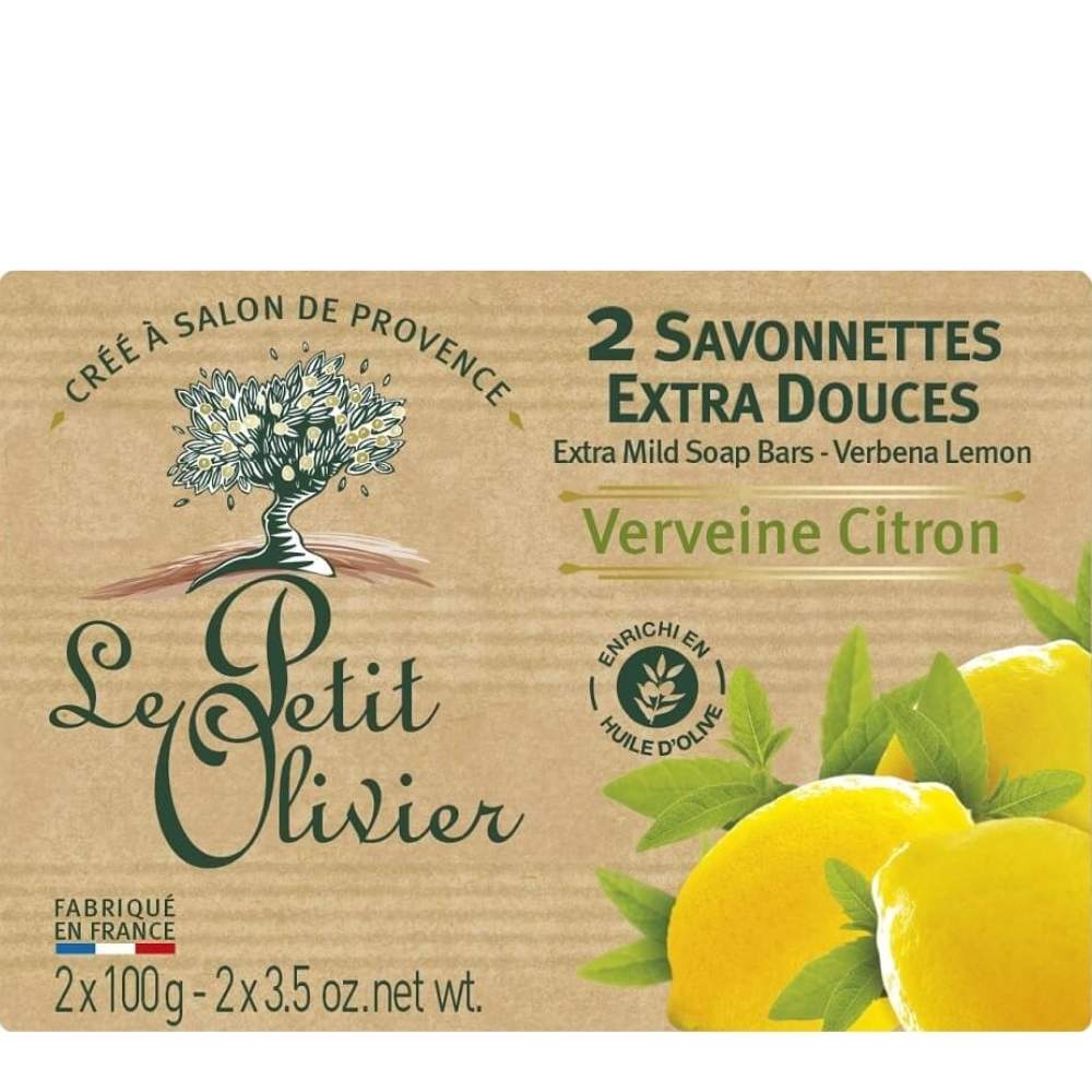 Le Petit Olivier Verbena Lemon Traditional Soaps 2x100g