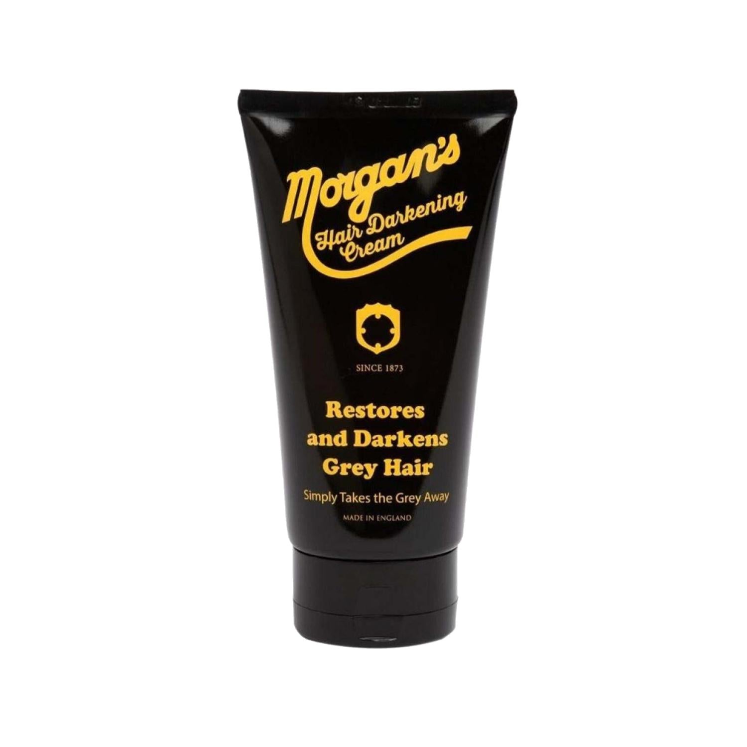 Morgan&#39;s Pomade Hair Darkening Cream - Thickening Hair Color Solution for Individuals Seeking Darker Hair Morgan&#39;s Pomade Hair Darkening Cream - 150ml hair darkening cream, Morgan&#39;s Pomade, thickening hair cream, hair color darkener, hair care product, hair thickening, dark hair solution, hair nourishment, men&#39;s grooming, beauty products, hair care routine, grey hair cover