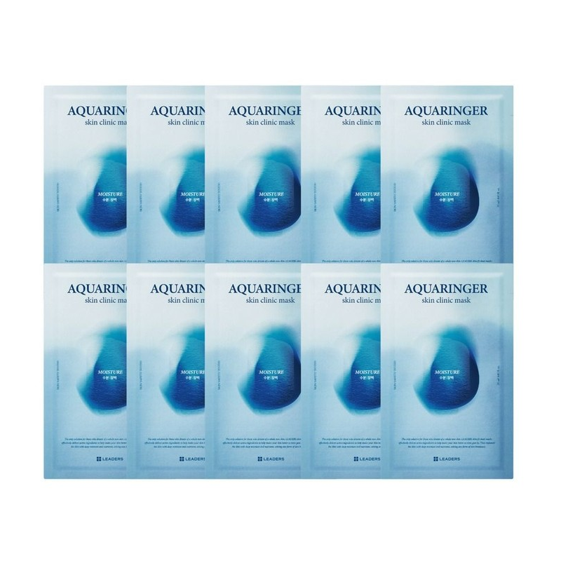 Leaders Aquaringer Skin Clinic Hydrating Mask 10-Pack