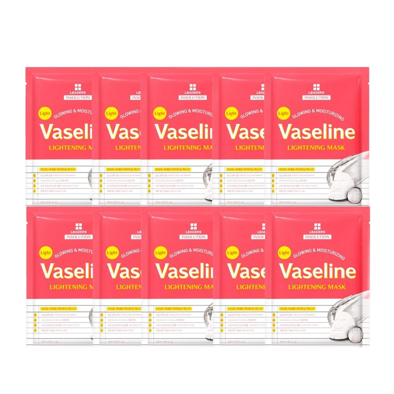 Leaders Insolution Light Vaseline Brightening Mask 10-Pack