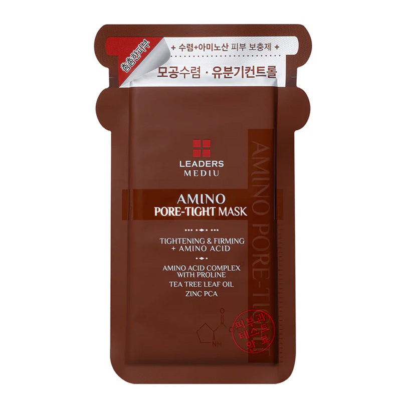 Leaders Mediu Amino Pore Tightening Mask for Oily Skin 25 ml 10 Pack