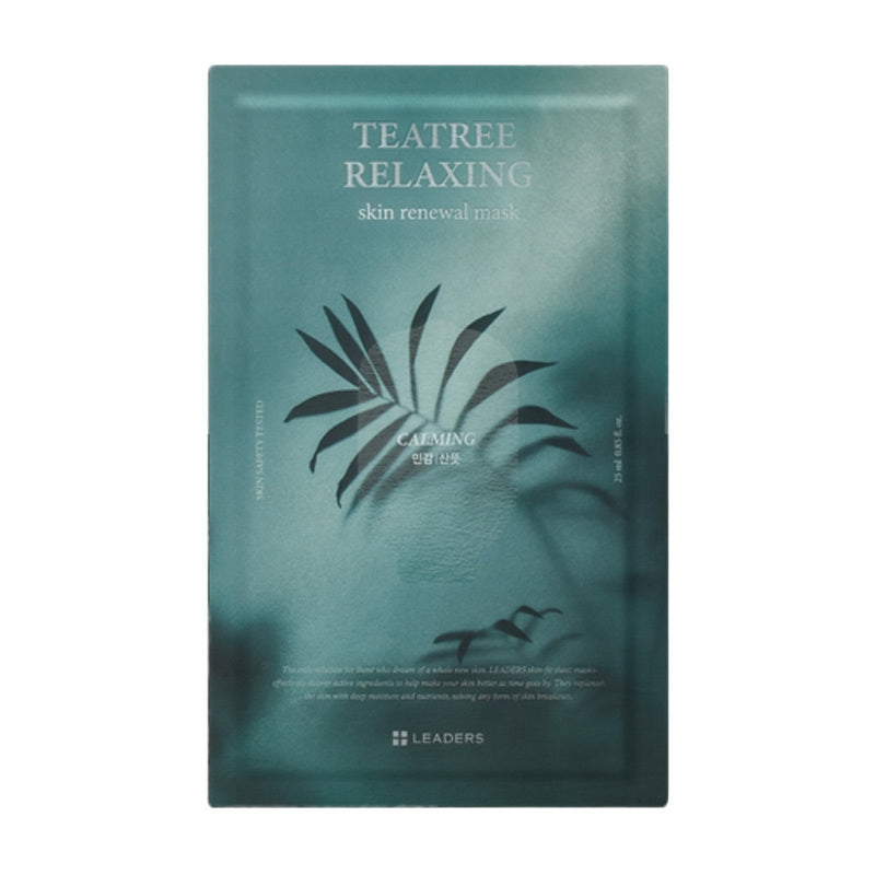 Leaders Teatree Relaxing Sheet Mask for Sebum Balance 25 ml