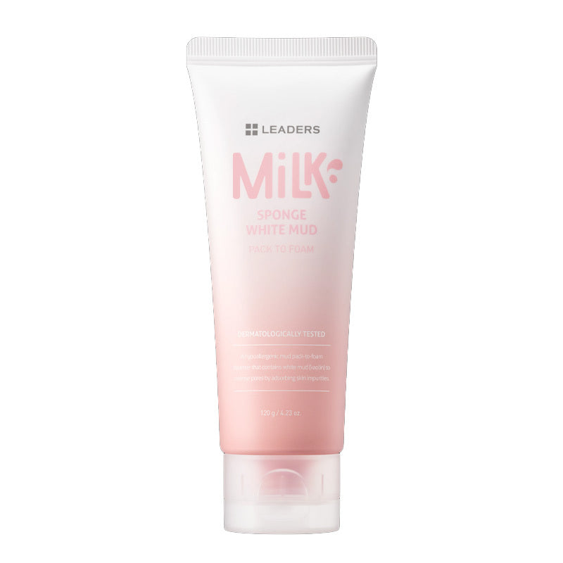 Leaders Milk Sponge White Mud Pack To Foam Cleanser 120g