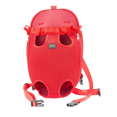 Lepus Space Dog Carrier Front & Backpack Red X-Small