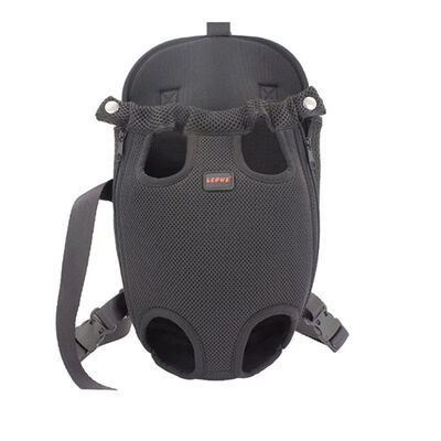 Lepus Space Dog Front Carrier Mesh Travel Bag Black X-Small