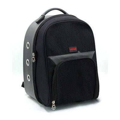 Lepus Astronaut Pet Carrier Bag Breathable Mesh Black