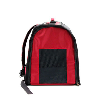 Lepus Cool Backpack Pet Carrier for Cats and Small Dogs Red 43cm