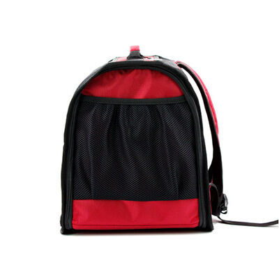 Lepus Cool Backpack Pet Carrier for Cats and Small Dogs Red 43cm
