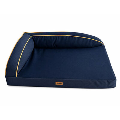Lepus Corner Seat Pet Bed Space-Saving Navy Blue 54x77cm