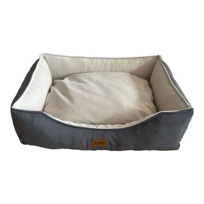 Lepus Dolce Premium Pet Bed Soft Baby Face Fabric Grey Medium
