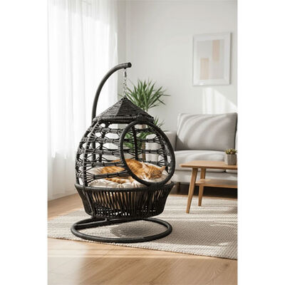 Lepus Fener Rattan Swing Bed for Cats and Small Dogs