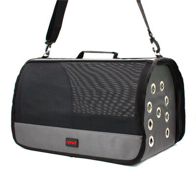 Lepus Mesh Pet Carrier Bag Breathable Grey 28x45x28 cm