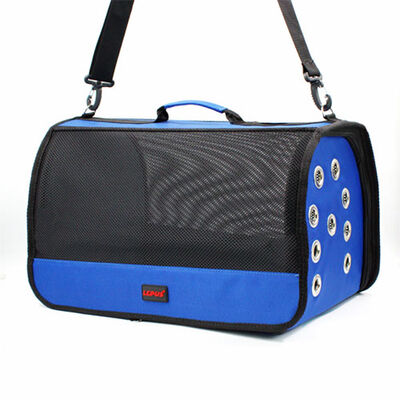Lepus Mesh Pet Carrier Bag Breathable Blue 28x45x28 cm