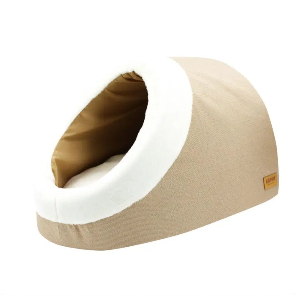 Lepus Mia Alaska Pet Bed Cozy Nesting Design Light Brown