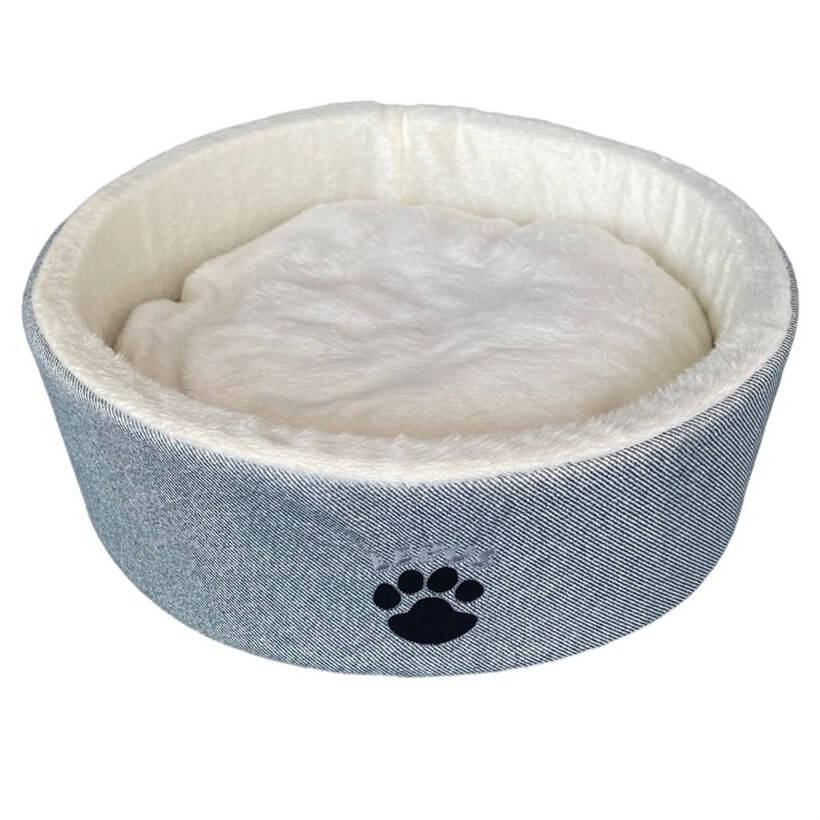 Lepus Mia Donut Cat & Small Dog Bed Grey 50 cm