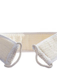 Lewingo XL Cotton Back Bath Mitt for Deep Cleansing 1 pc