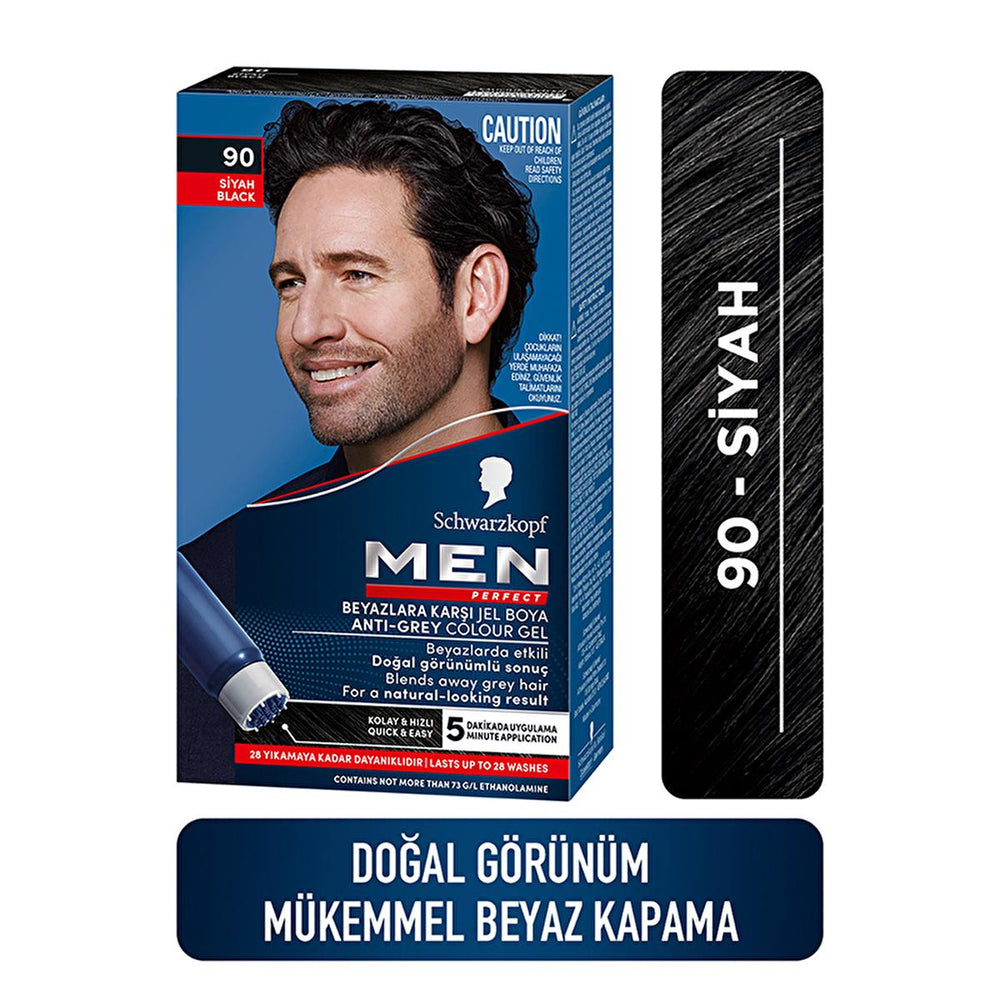 Men Perfect Hair Dye - Quick & Easy Application for Natural Look - Men's Hair Color, Gray Coverage - view 6
