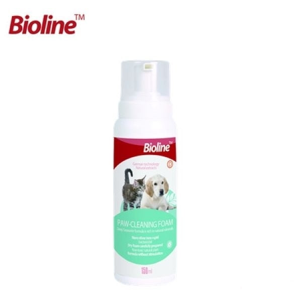 Bioline Paw Cleaning Foam for Cats & Dogs 150ml