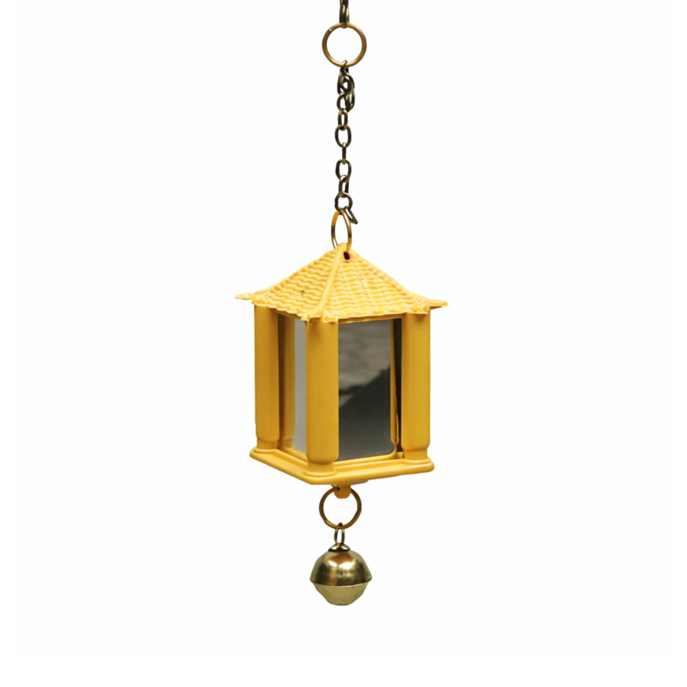 Birdlife Mirror Bell Lantern Bird Toy for Mental Stimulation 16cm